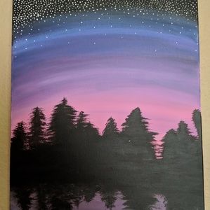 Canvas painting hand painted